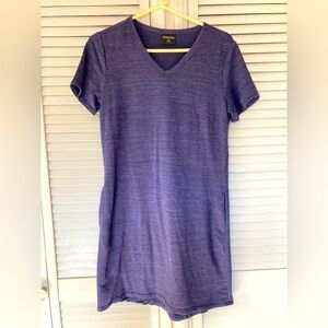 Women’s 32 Degrees Cool Navy Blue Cool Comfy Soft Knit Dress With Pockets Size M